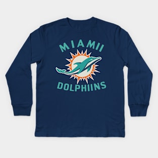 Miami Dolphen Kids Long Sleeve T-Shirt